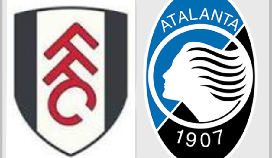Gli stemmi di Atalanta e Fulham
