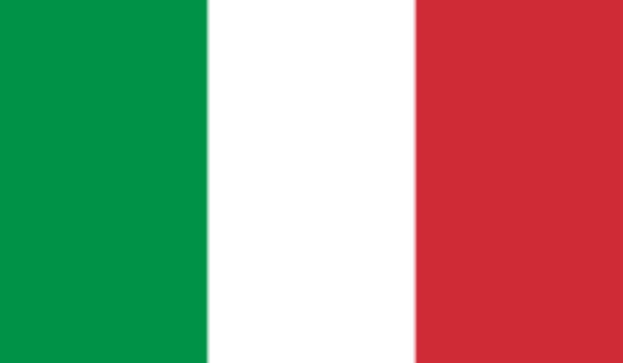 La bandiera dell'Italia