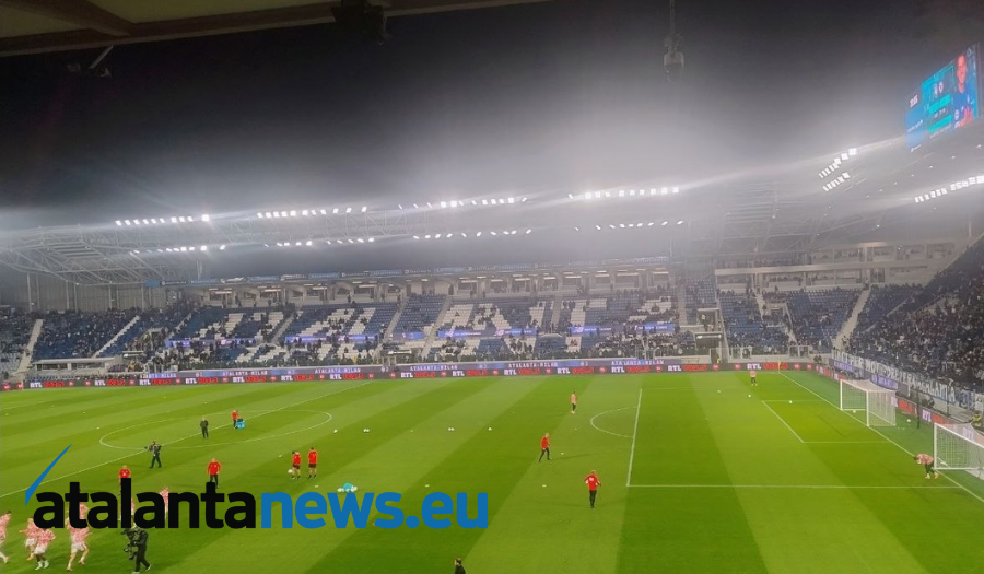 La New Balance Arena prima di Atalanta-Milan