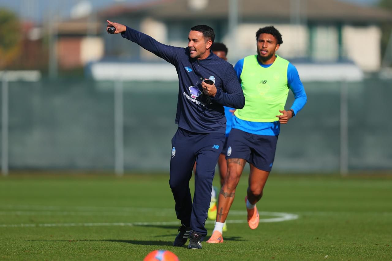 Palladino allena l'Atalanta a Zingonia