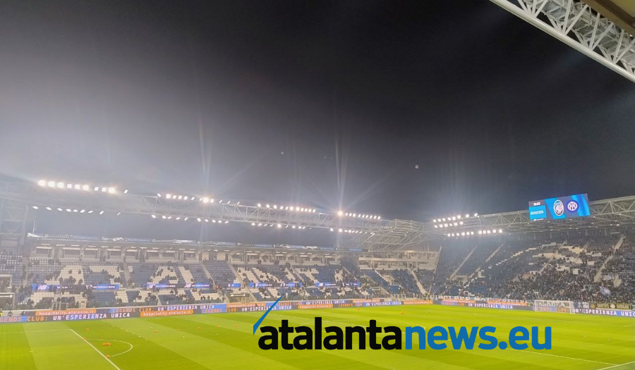 La New Balance Arena nel prepartita di Atalanta-Inter