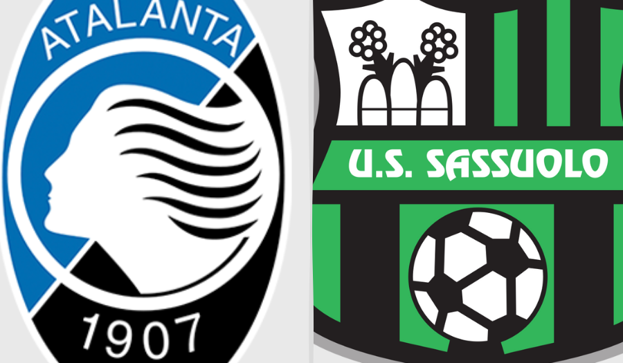 Atalanta-Sassuolo, stemmi.