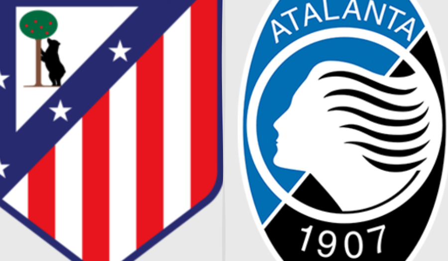 Atalanta e Atletico Madrid, stemmi