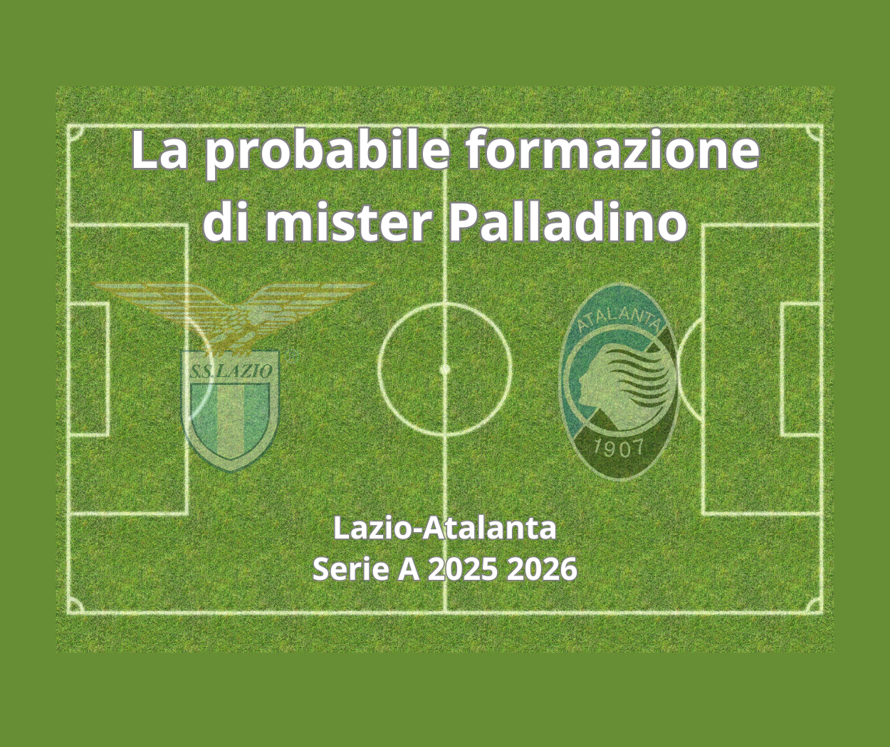 Atalanta-Lazio, probabili formazioni, grafica