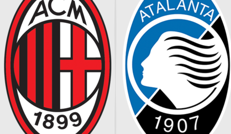 Milan e Atalanta, stemmi