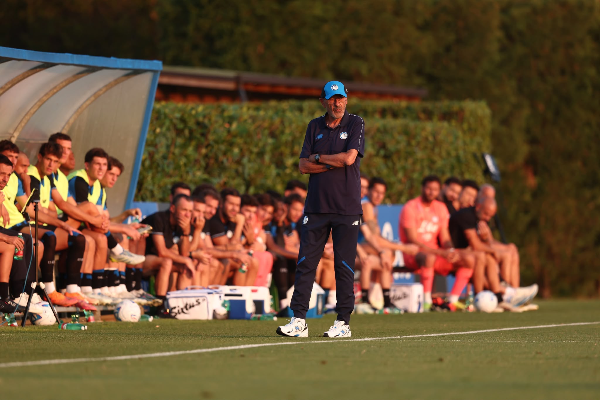 Mister Sarri in panchina