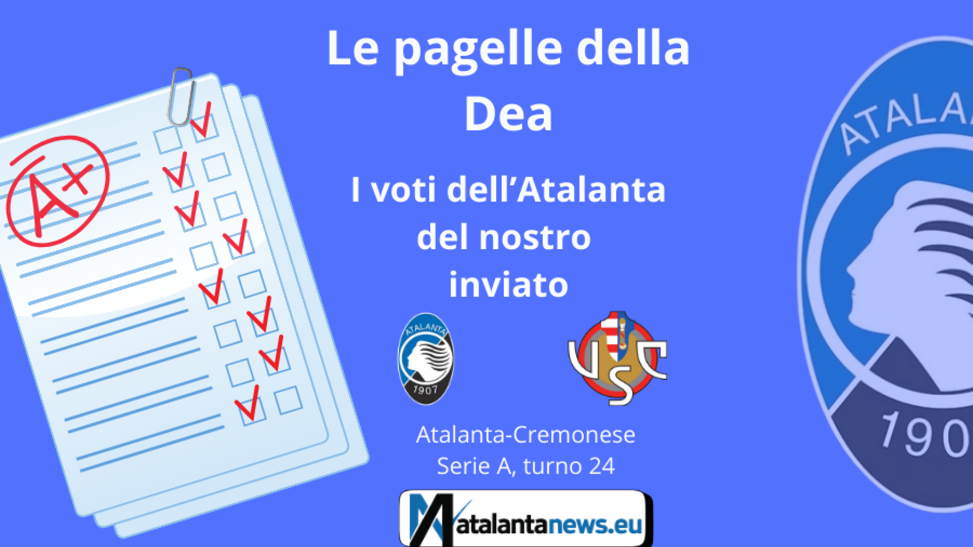 PAGELLE Atalanta-Cremonese: i voti dei ragazzi di Palladino
