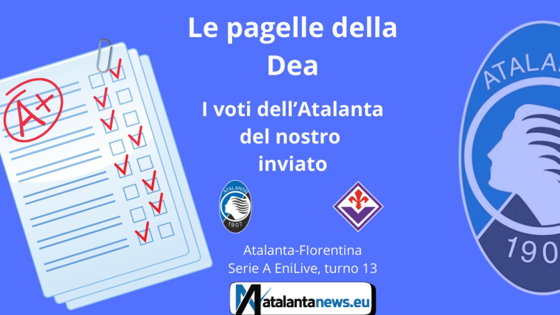 Le PAGELLE dell’Atalanta contro la Fiorentina