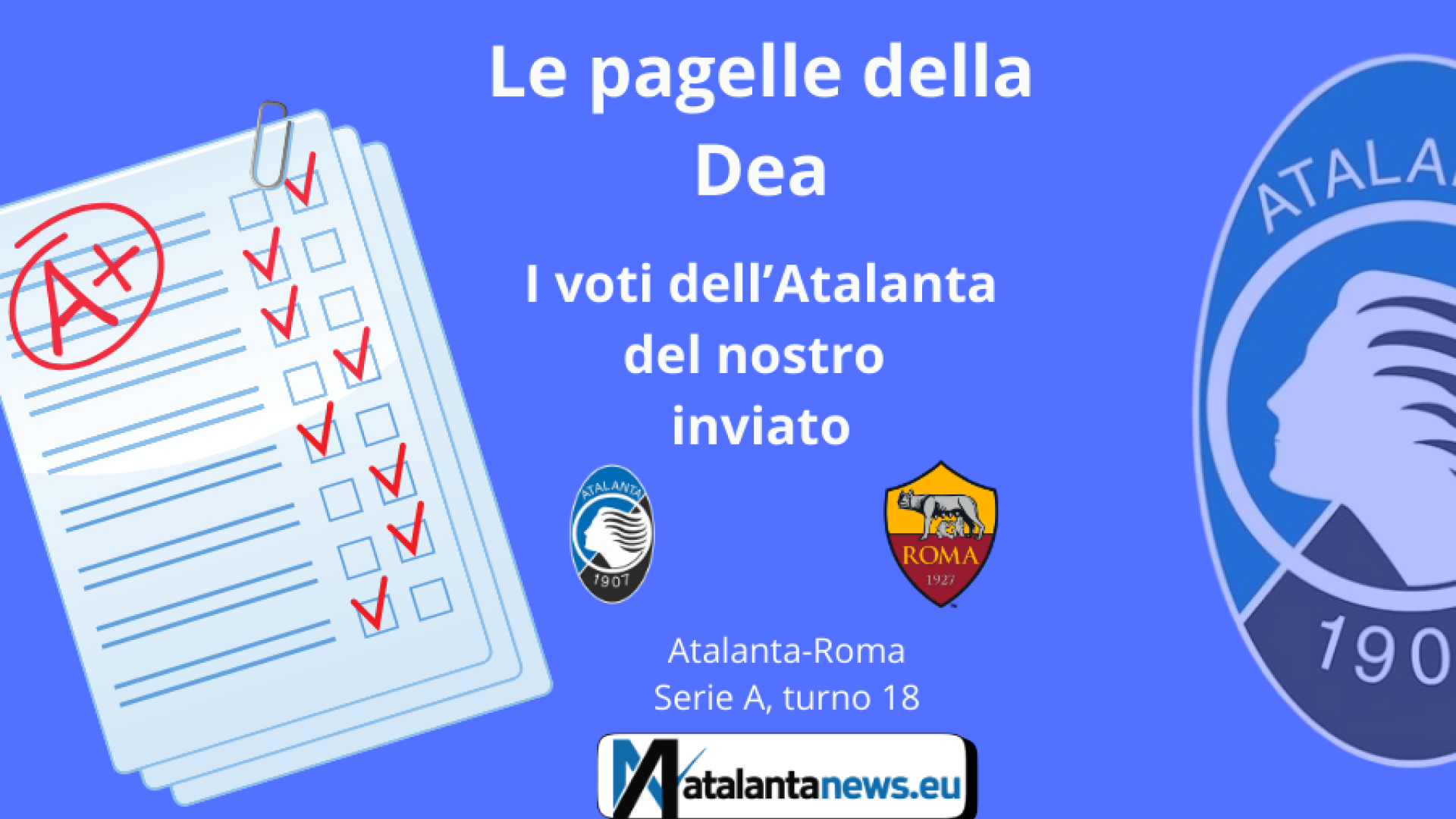 Le PAGELLE dell’Atalanta contro la Roma: Scalvini al top, Dea da sballo e niente prigionieri col Gasp
