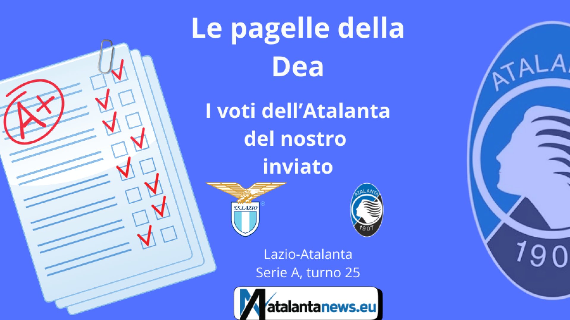 Le PAGELLE dell’Atalanta contro la Lazio