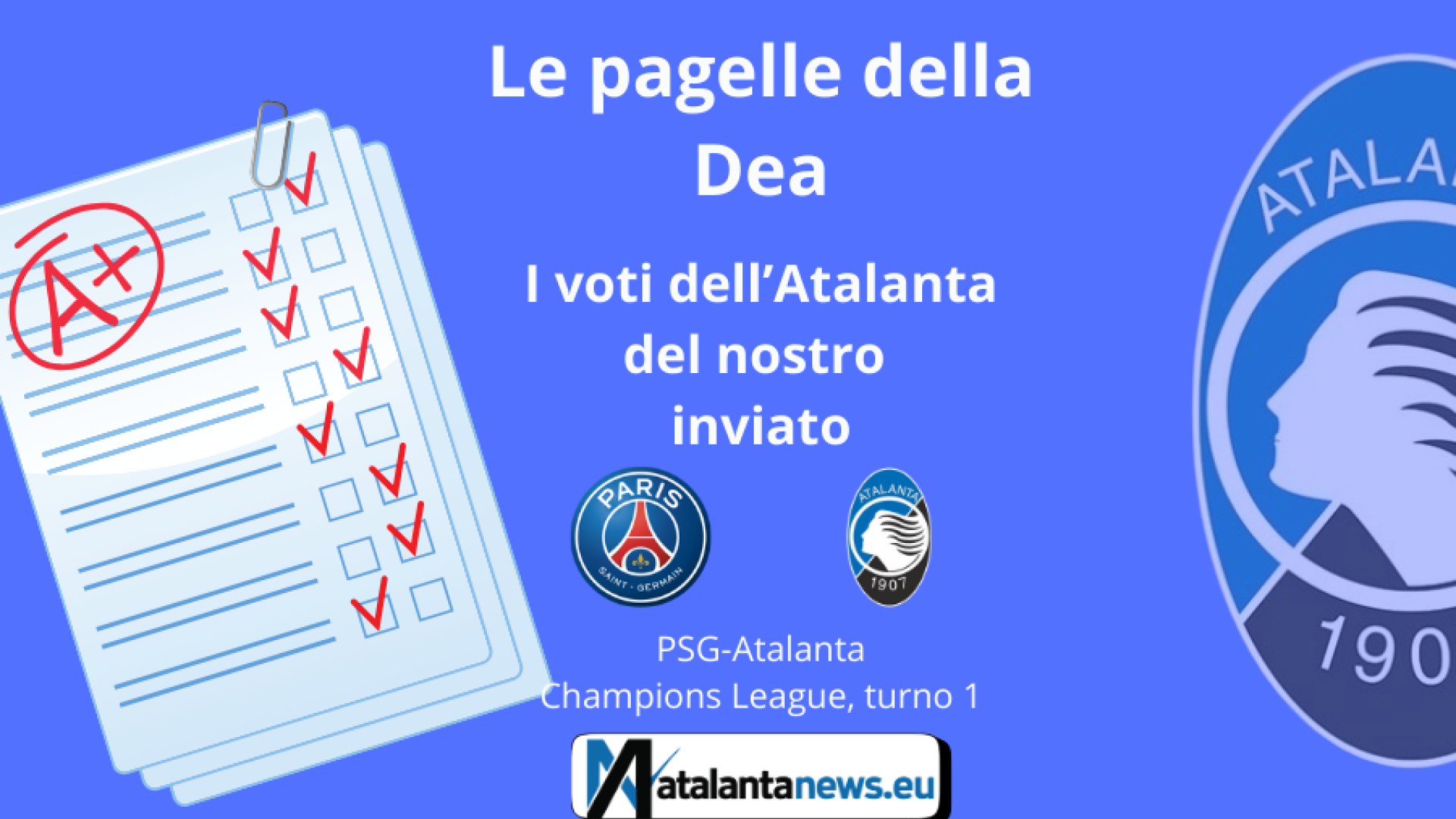 Le PAGELLE dell’Atalanta contro il PSG: super Carnesecchi, poi tante insufficienze